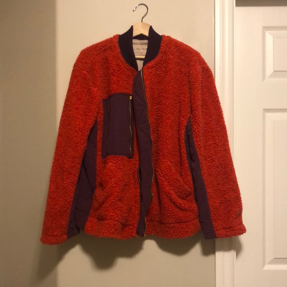 Free People Crimson Shearling Coat